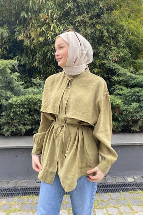 پیراهن حجاب سبز زنانه رگولار SİNDAL - کد 929730825