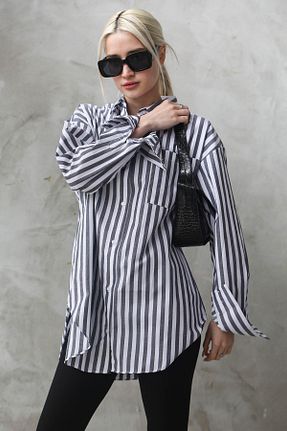 پیراهن طوسی زنانه اورسایز Madmext - کد 665177314