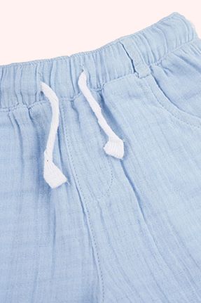ست بالاتنه و پائین تنه آبی بچه گانه بافتنی Panço - کد 850857554