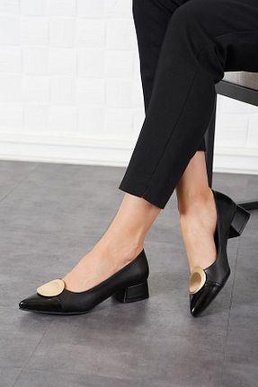 کفش پاشنه بلند کلاسیک مشکی زنانه پارچه Moda Pie - کد 854101208
