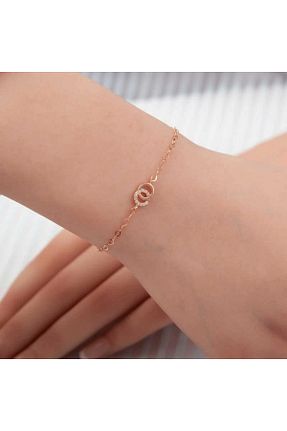 دستبند نقره رنگی زنانه 8 عیار Gumush - کد 736114030