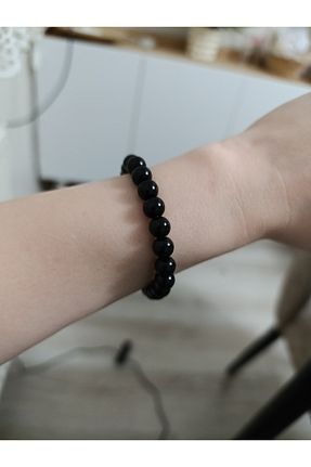 دستبند جواهر مشکی زنانه سنگ طبیعی CessNova - کد 924656079