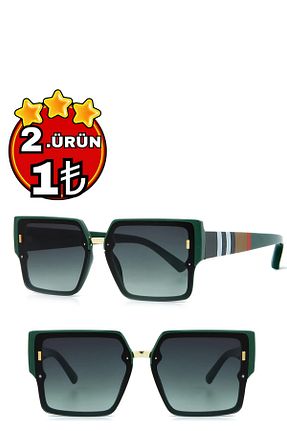 عینک آفتابی سبز زنانه UV400 Zzla - کد 833991594