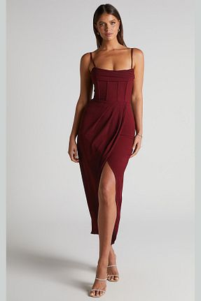 لباس زرشکی زنانه بافتنی Madmext - کد 815113301