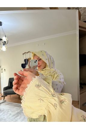 لباس حجاب زرد زنانه اورسایز SUESO STORE - کد 929763208