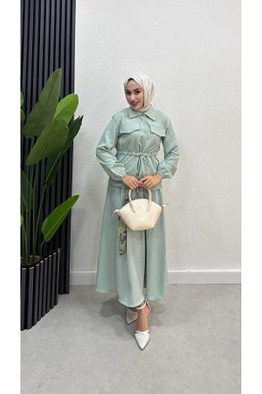 ست بالاتنه و پائین تنه حجاب رنگی زنانه کلوش HB MODA COLLECTİON - کد 929761766