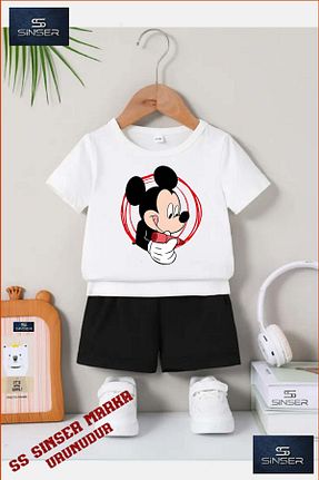 ست بالاتنه و پائین تنه سفید بچه گانه بافت SS SİNSER - کد 929834944