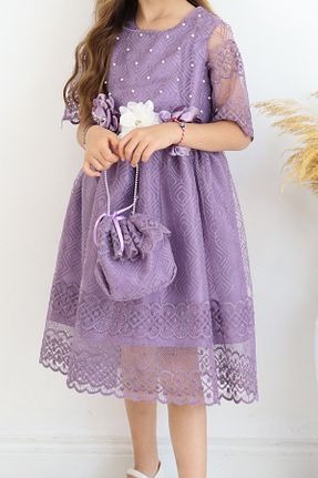 لباس بنفش بچه گانه بافتنی FESSHERA - کد 929840254