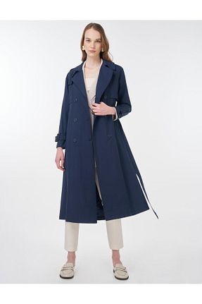 ترنچکت حجاب سرمه ای زنانه پلی استر Kayra - کد 929779222