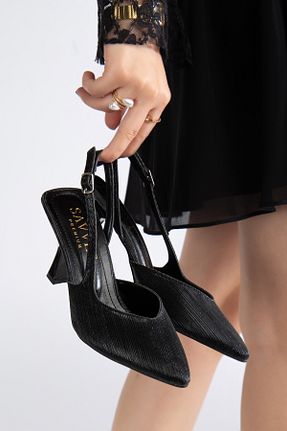 کفش پاشنه بلند کلاسیک مشکی زنانه چرم لاکی Holy Heel - کد 928908385