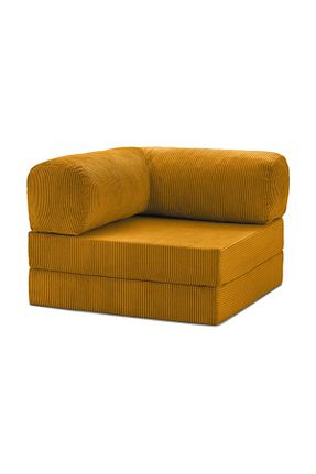 کاناپه زرد مخمل Dekoro - کد 929781761