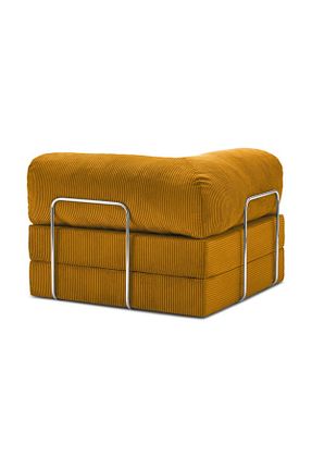 کاناپه زرد مخمل Dekoro - کد 929781761