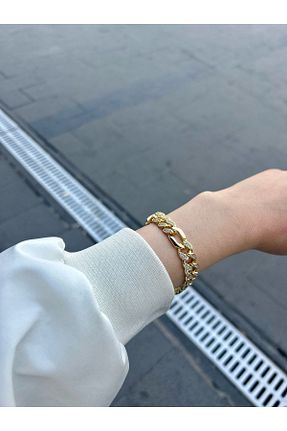 دستبند استیل (فولاد) زرد استیل ضد زنگ Nuvia - کد 929801217