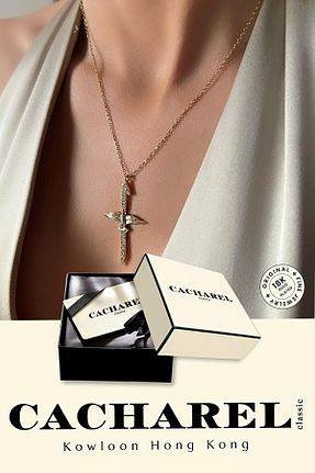 اکسسوری بدن طلائی زنانه استیل ضد زنگ Cacharel Classic - کد 929885868