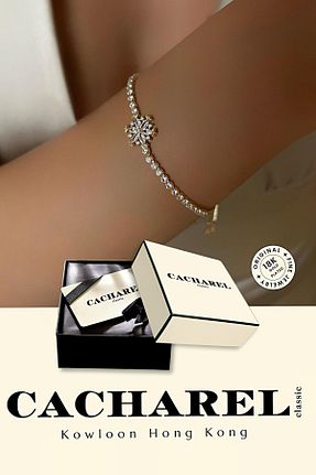 دستبند استیل (فولاد) طلائی بچه گانه استیل ضد زنگ Cacharel Classic - کد 929877096