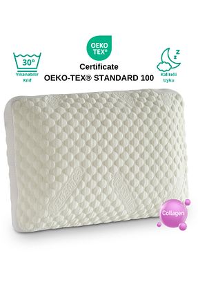 بالش سفید پنبه پلی استر Rudu - کد 929814959