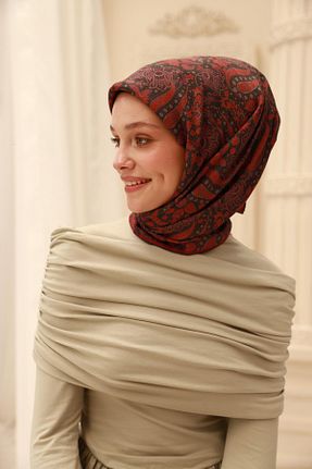 روسری طوسی پنبه ای Silk Home - کد 929816293