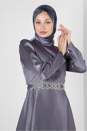 روسری مشکی ساتن Alvina - کد 799159553
