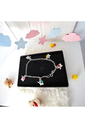 دستبند نقره رنگی بچه گانه 925 عیار Genel Markalar - کد 929850009