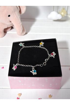 دستبند نقره رنگی بچه گانه 925 عیار Genel Markalar - کد 929850009