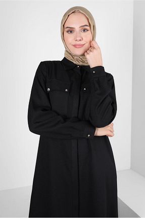 تونیک حجاب مشکی زنانه پلی استر Alvina - کد 792005386