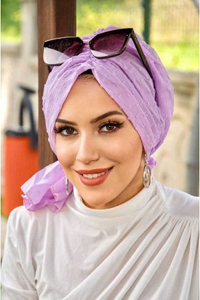 کلاه شنای حجاب بنفش زنانه Aişe Tesettür - کد 681060683