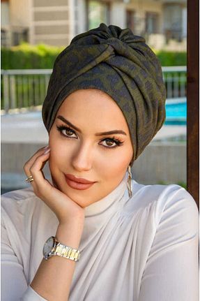 کلاه شنای حجاب خاکی زنانه Aişe Tesettür - کد 807527397