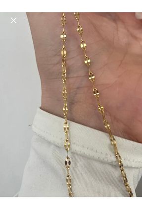 گردنبند استیل ( فولاد ) زرد استیل (فولاد) Hoop jewelery - کد 929843498
