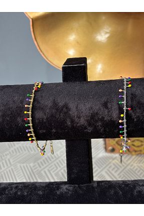 دستبند استیل (فولاد) زرد زنانه استیل (فولاد) HK JEWELRY - کد 929845218