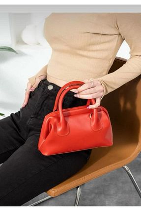 کیف دوشی قرمز زنانه چرم مصنوعی HONEY BAG - کد 929842723