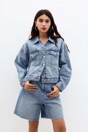 کت آبی زنانه Relaxed Pull & Bear - کد 929851322
