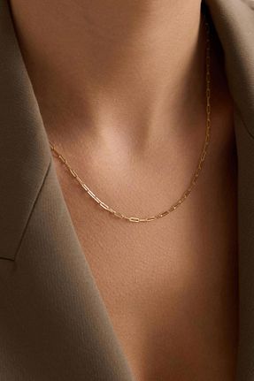 گردنبند طلا زرد زنانه 14 عیار Bayar Gold - کد 929863453