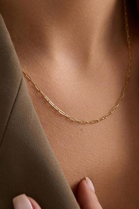 گردنبند طلا زرد زنانه 14 عیار Bayar Gold - کد 929863453