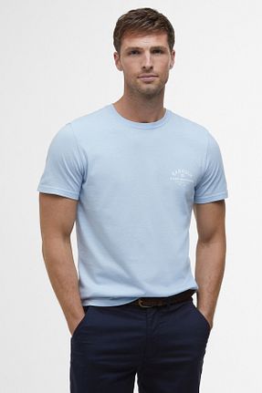 تیشرت آبی مردانه رگولار Barbour - کد 929863595