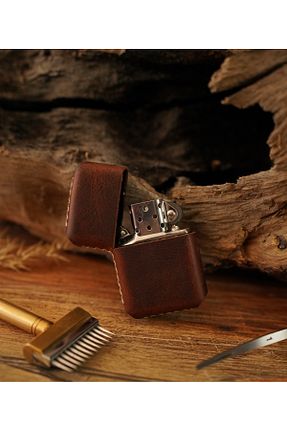 فندک بنزینی قهوه ای Atölye Çınar Leather Handmade - کد 777941699