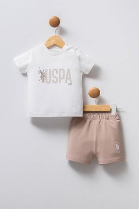 ست بالاتنه و پائین تنه سفید بچه گانه بافتنی U.S. Polo Assn. - کد 929856773