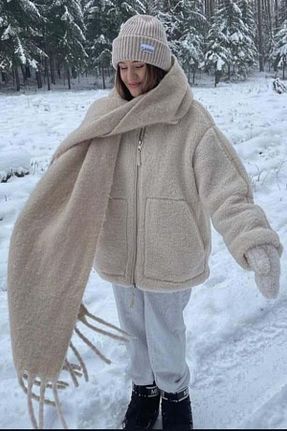 کاپشن بژ زنانه رگولار Madmext - کد 785135577