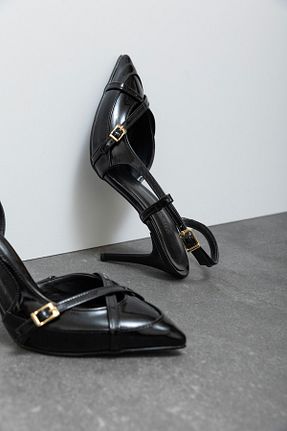 کفش پاشنه بلند کلاسیک مشکی زنانه چرم مصنوعی wolk shoes - کد 929861814