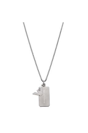 گردنبند استیل ( فولاد ) متالیک مردانه استیل (فولاد) Emporio Armani - کد 929870207