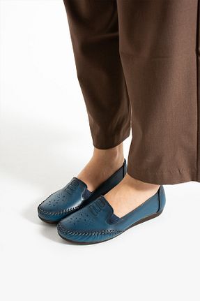 کفش کژوال آبی زنانه چرم خالص Getcho - کد 929869986
