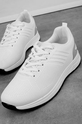 کفش اسنیکر سفید مردانه بند دار LAL SHOES & BAGS - کد 929879263