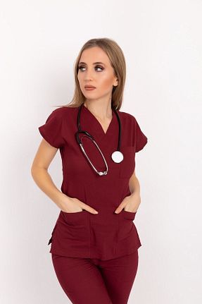 لباس ایمنی کار زرشکی Nur Medikal Giyim - کد 690688555