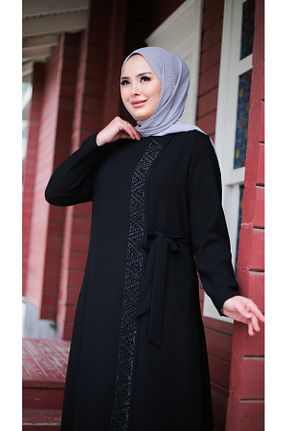 کلاه و ابایا مشکی زنانه پنبه پلی استر Moda İncir - کد 929889164