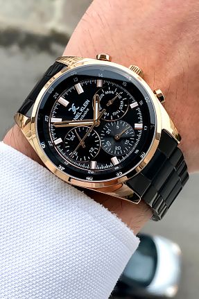 ساعت مچی مشکی مردانه 44 میلی متر Daniel Klein - کد 690934681