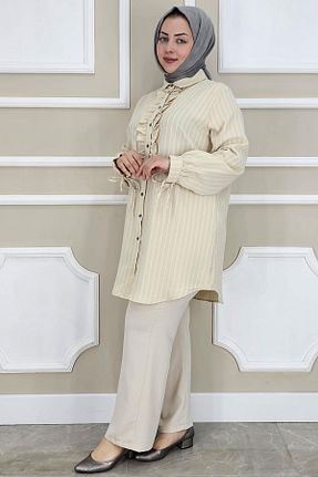 ست بالاتنه و پائین تنه حجاب طوسی زنانه رگولار PYS - کد 929889723