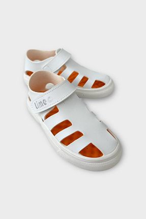 صندل سفید بچه گانه پاشنه تخت Liger - کد 929897808