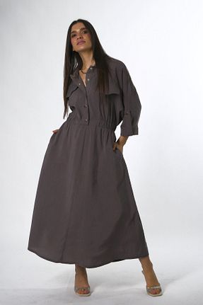 لباس طوسی زنانه بافتنی ABBRA - کد 929889970
