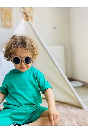 ست بالاتنه و پائین تنه سبز بچه گانه بافت PellaKidss - کد 929680593