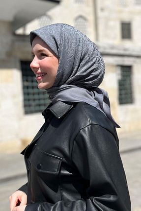 روسری طوسی مودال Aker - کد 929927192