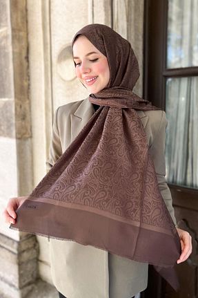 شال قهوه ای زنانه ویسکون Aker - کد 929924370